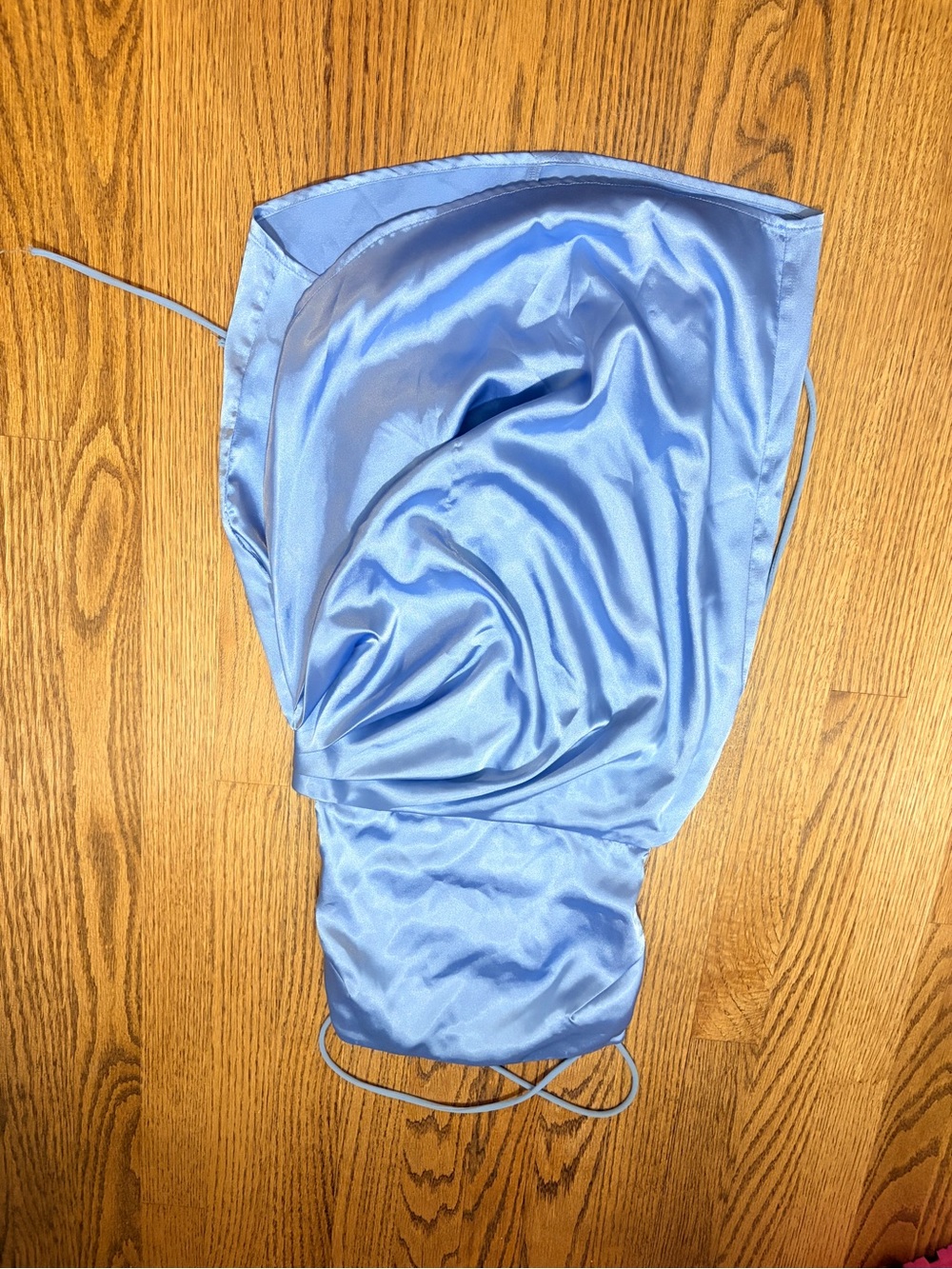 Lucy in the Sky Light Blue Satin Prom Dress